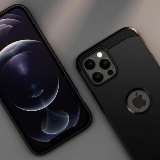 iPhone 12 Pro Max Spigen Tough Armor Mag MagSafe tok fekete - 6