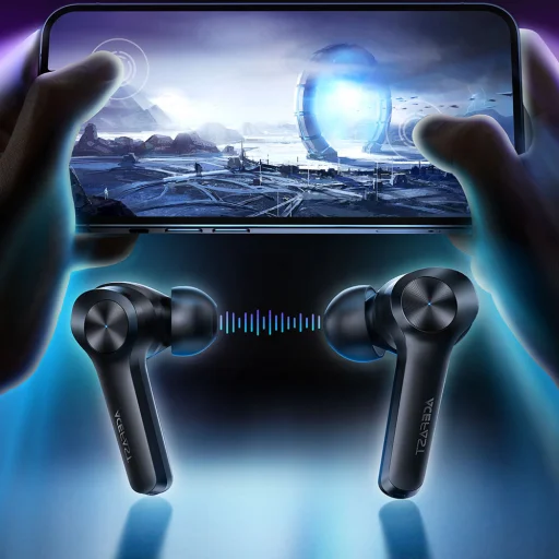 Acefast T4 gamer vezeték nélküli fülhallgató TWS Bluetooth 5.0 vízálló IPX5 fekete - 14