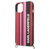 iPhone 14 Karl Lagerfeld KLHCP14SSTSTP Color Stripes Strap tok rózsaszín thumbnail