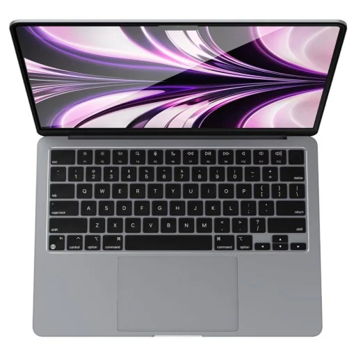 Macbook Air 13'' 2022 Spigen Glass FC üvegfólia fekete - 5