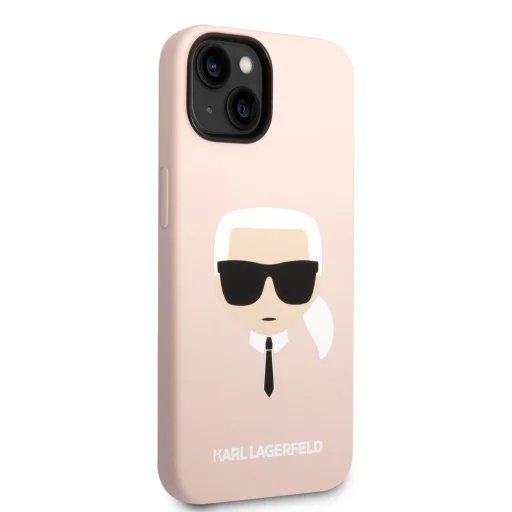 iPhone 14 Plus Karl Lagerfeld Karl Head MagSafe szilikon tok rózsaszín (KLHMP14MSLKHLP) - 5