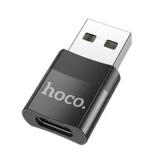 HOCO UA17 USB-A/USB-C OTG Adapter fekete
