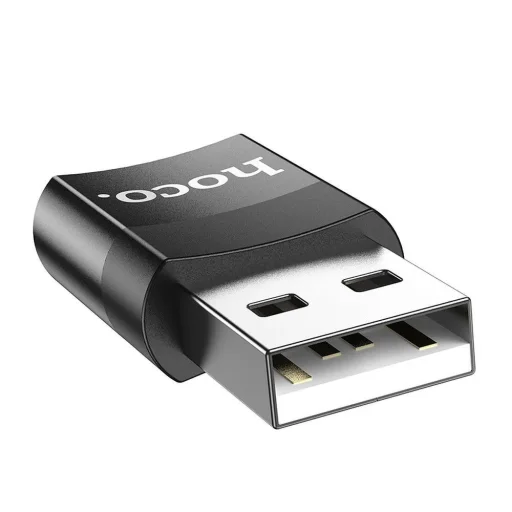 HOCO UA17 USB-A/USB-C OTG Adapter fekete - 1