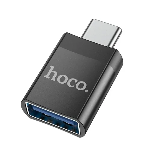 HOCO UA17 USB-C/USB-A OTG Adapter fekete - 2