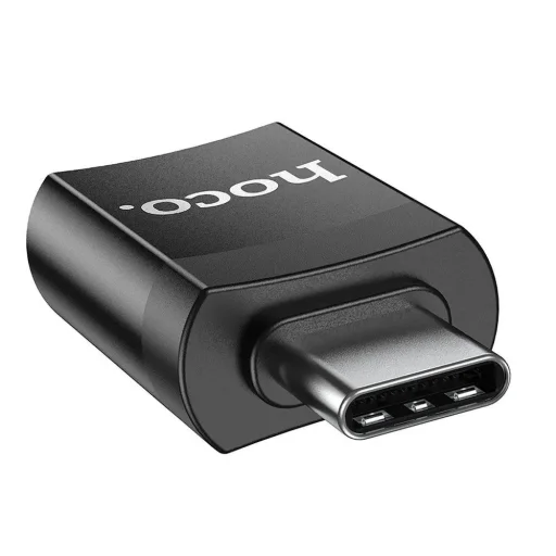 HOCO UA17 USB-C/USB-A OTG Adapter fekete - 1