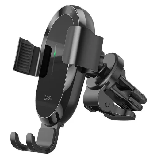 HOCO CA105 mágneses autós telefontartó vezeték nélküli töltéssel fekete - 2
