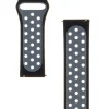 Tactical 267 Double szilikon óraszíj 22mm fekete/szürke thumbnail