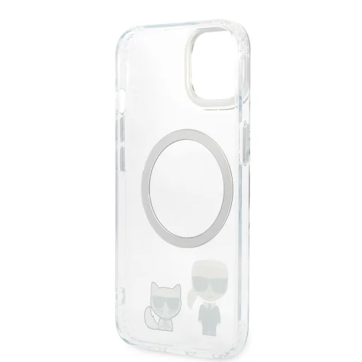 iPhone 13 Karl Lagerfeld Karl és Choupette MagSafe kompatibilis tok átlátszó (KLHMP13MHKCT) - 5