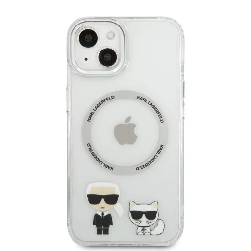 iPhone 13 Karl Lagerfeld Karl és Choupette MagSafe kompatibilis tok átlátszó (KLHMP13MHKCT) - 2