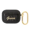 AirPods Pro Guess GUAPHGGSHK Glitter Flakes Metal Logo tok fekete thumbnail
