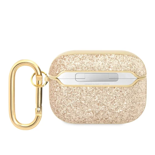 AirPods Pro Guess GUAPHGGSHD Glitter Flakes Metal Logo tok arany - 2