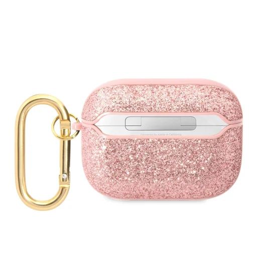 AirPods Pro Guess GUAPHGGSHP Glitter Flakes Metal Logo tok rózsaszín - 2
