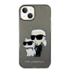 iPhone 14 Plus Karl Lagerfeld IML Glitter Karl és Choupette NFT tok fekete (KLHCP14MHNKCTGK) thumbnail