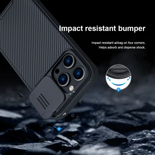 iPhone 14 Pro Nillkin CamShield Pro Magsafe kompatibilis tok kék - 6