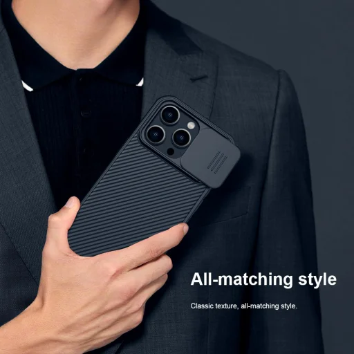 iPhone 14 Pro Nillkin CamShield Pro Magsafe kompatibilis tok kék - 5