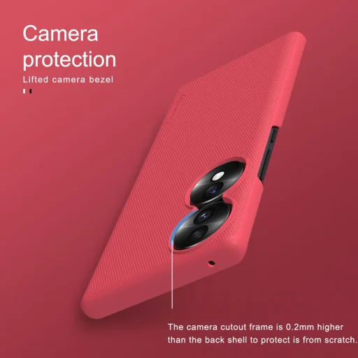 Honor 70 Nillkin Super Frosted tok + kihajtható támaszték fehér - 2