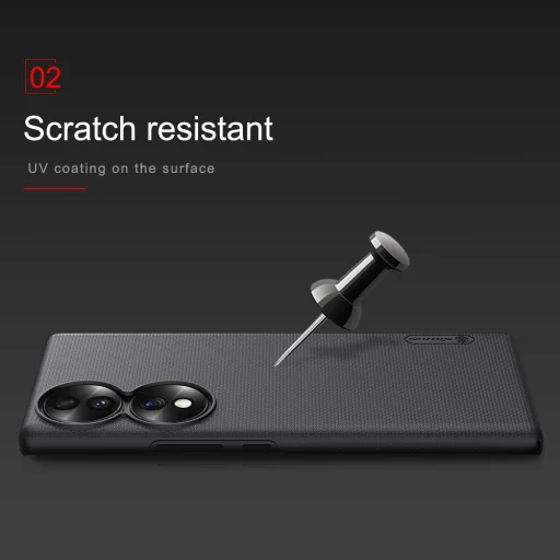 Honor 70 Nillkin Super Frosted tok + kihajtható támaszték fehér - 4