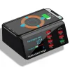 Töltőállomás X9 7xUSB + Type C 100W PD QC 3.0 + indukciós töltés thumbnail