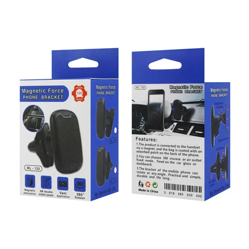 Mágneses autós telefontartó ML-133 szellőzőrácshoz - 6