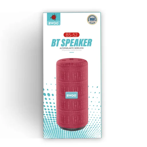 BWOO bluetooth hangszóró BS-52 piros - 2