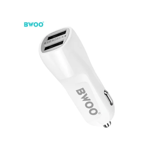 BWOO autós töltő CC16 2x USB 2.1A fehér - 3