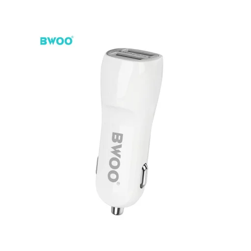 BWOO autós töltő CC16 2x USB 2.1A fehér - 4