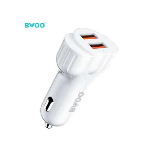 BWOO autós töltő CC52 2x USB 2.1A fehér - 3
