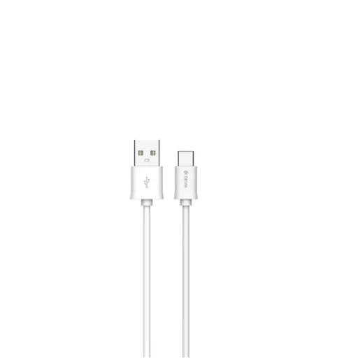Devia Smart USB - USB-C kábel 1,0 m 2,1A fehér - 2
