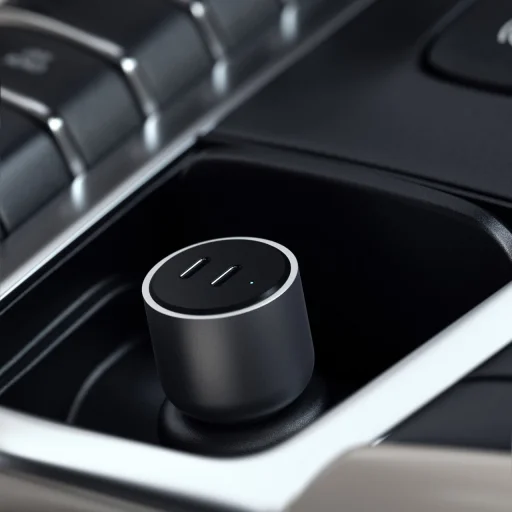 Satechi 40W Dual USB Type-C PD autós szivargyújtós töltő ezüst (ST-U2C40CCM) - 8