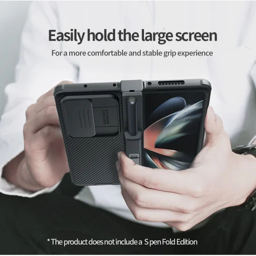 Samsung Galaxy Z Fold 4 5G Nillkin CamShield PRO Slot+Stand tok kék (S Pent nem tartalmaz) - 6