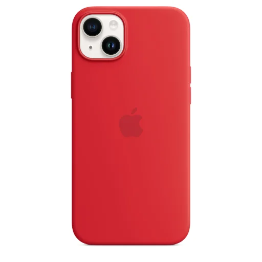 iPhone 14 Plus szilikontok (PRODUCT)RED (MPT63ZM/A) Apple gyári MagSafe-rögzítésű - 5