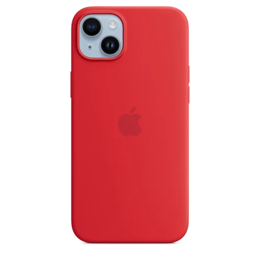 iPhone 14 Plus szilikontok (PRODUCT)RED (MPT63ZM/A) Apple gyári MagSafe-rögzítésű - 1