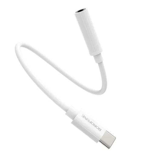 Borofone audio adapter BV13 Type C - 3.5 mm jack fehér - 2