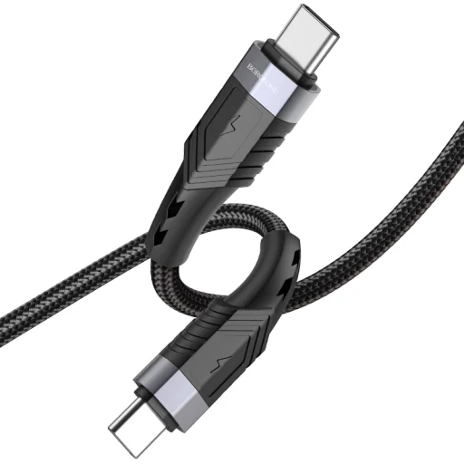 Borofone BU35 Influence Type C - Type C kábel 60W 3A 1.2m fekete - 5