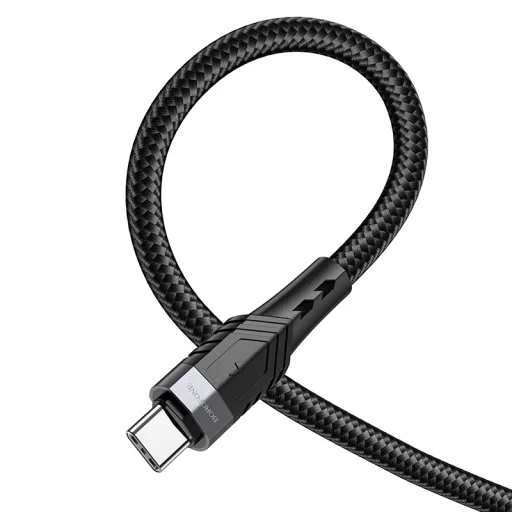 Borofone BU35 Influence Type C - Type C kábel 60W 3A 1.2m fekete - 2