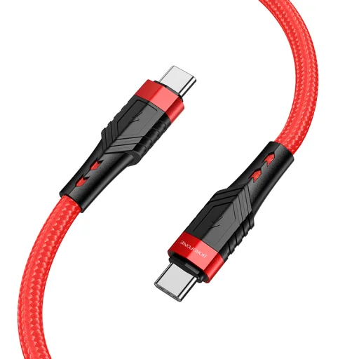 Borofone BU35 Influence Type C - Type C kábel 60W 3A 1.2m piros - 3