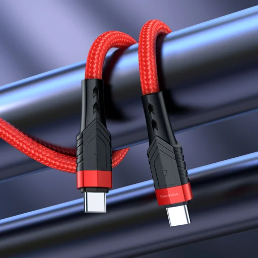 Borofone BU35 Influence Type C - Type C kábel 60W 3A 1.2m piros - 4