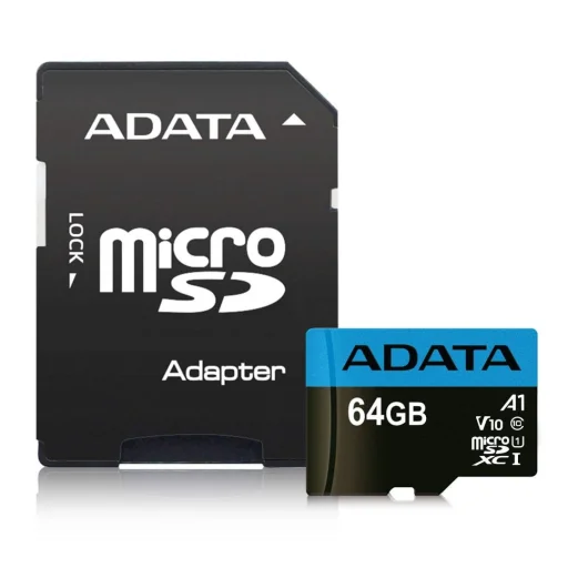 ADATA Memóriakártya MicroSDXC 64GB + Adapter UHS-I CL10 (100/25) - 1