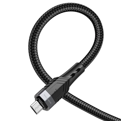 Borofone BU35 Influence USB - microUSB kábel 2.4A 1.2m fekete - 3
