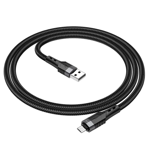 Borofone BU35 Influence USB - microUSB kábel 2.4A 1.2m fekete - 2