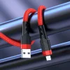 Borofone BU35 Influence USB - microUSB kábel 2.4A 1.2m piros thumbnail