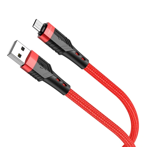 Borofone BU35 Influence USB - microUSB kábel 2.4A 1.2m piros - 1