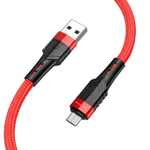 Borofone BU35 Influence USB - microUSB kábel 2.4A 1.2m piros - 2