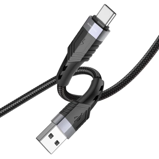 Borofone BU35 Influence USB - Type C kábel 3A 1.2m fekete - 2