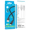 Borofone Goodway BX81 USB - Type C kábel 3A 1m fekete thumbnail