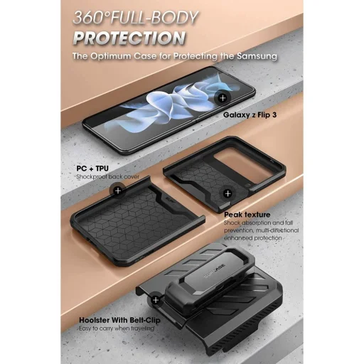 Samsung Galaxy Z Flip 4 Supcase Unicorn Beetle Pro tok Tilt - 2