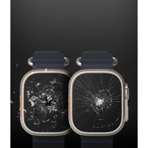 Apple Watch Ultra 1/2/3 (49mm) Ringke ID FC kijelzővédő üvegfólia 4db - 6