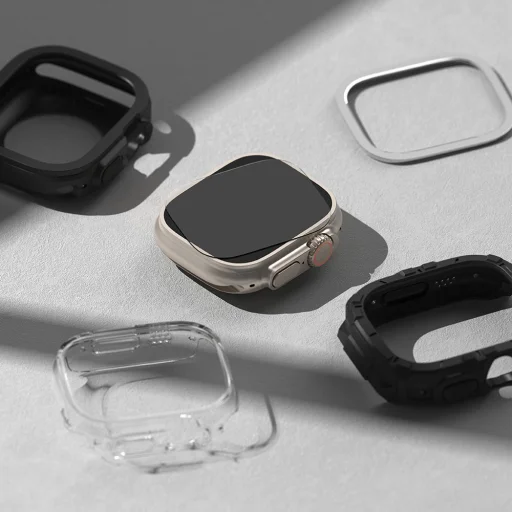 Apple Watch Ultra 1/2/3 (49mm) Ringke ID FC kijelzővédő üvegfólia 4db - 8