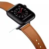 Apple Watch 4/5/6/7/8/SE (38/40/41mm) PU bőr óraszíj konyakbarna Alphajack - 2