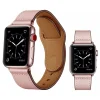 Apple Watch 4/5/6/7/8/SE (38/40/41mm) PU bőr óraszíj rózsaszín Alphajack thumbnail